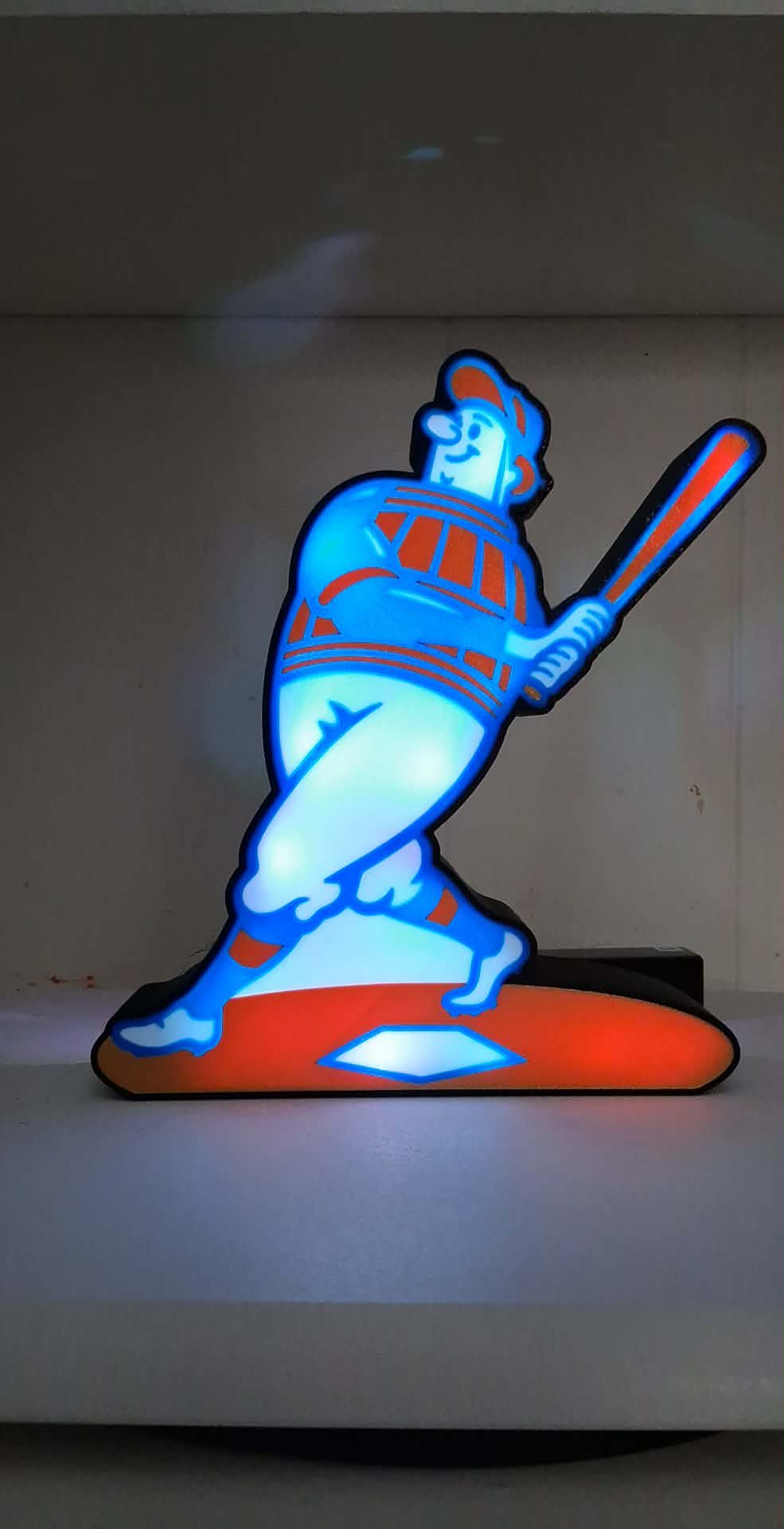 Brewers Barrelman LED light box – custom 3D printed – Lit Layer Creations